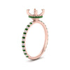 Load image into Gallery viewer, pave-under-halo-semi-mount-emerald-engagement-ring-in-rose-gold-FD10060SMRGEMGRANGLE2-NL-RG.jpg?v=1770717133