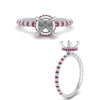 Load image into Gallery viewer, pave-under-halo-semi-mount-pink-sapphire-engagement-ring-in-white-gold-FD10060SMRGSADRPIANGLE3-NL-WG.jpg?v=1770717132