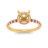Load image into Gallery viewer, pave-under-halo-semi-mount-pink-sapphire-engagement-ring-in-yellow-gold-FD10060SMRGSADRPIANGLE5-NL-YG.jpg?v=1770717132