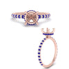 Load image into Gallery viewer, pave-under-halo-semi-mount-sapphire-engagement-ring-in-rose-gold-FD10060SMRGSABLANGLE3-NL-RG.jpg?v=1770717132
