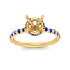 Load image into Gallery viewer, pave-under-halo-semi-mount-sapphire-engagement-ring-in-yellow-gold-FD10060SMRGSABLANGLE5-NL-YG.jpg?v=1770717132