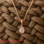 Load image into Gallery viewer, pear-bezel-diamond-teardrop-pendant-in-rose-gold-fdpd10538pe-1-00ct-fancy-nl-rg