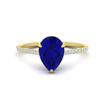 Load image into Gallery viewer, pear-blue-sapphire-and-round-diamond-under-halo-promise-ring-in-yellow-gold-FD9788PERGSABL-NL-YG.jpg