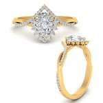 Load image into Gallery viewer, pear-crown-halo-diamond-engagement-ring-in-FD10008PERANGLE3-NL-YG