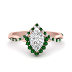 Load image into Gallery viewer, pear-crown-halo-emerald-engagement-ring-in-FD10008PERGEMGRANGLE3-NL-RG