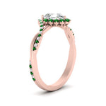 Load image into Gallery viewer, pear-crown-halo-emerald-engagement-ring-in-FD10008PERGEMGRANGLE3-NL-RG