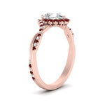 Load image into Gallery viewer, pear-crown-halo-ruby-engagement-ring-in-FD10008PERGRUDRANGLE3-NL-RG