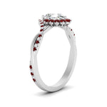 Load image into Gallery viewer, pear-crown-halo-ruby-engagement-ring-in-FD10008PERGRUDRANGLE3-NL-WG