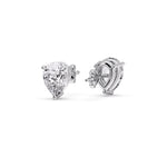 Load image into Gallery viewer, One Carat Diamond Pear Cut 3 Prong Earring
