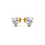 Load image into Gallery viewer, One Carat Diamond Pear Cut 3 Prong Earring