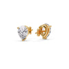 Load image into Gallery viewer, One Carat Diamond Pear Cut 3 Prong Earring