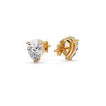 Load image into Gallery viewer, One Carat Diamond Pear Cut 3 Prong Earring