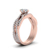 Load image into Gallery viewer, pear-cut-lab-grown-diamond-bridal-set-with-twisted-vine-design-in-14K-rose-gold-FD8233PEANGLE2-NL-RG