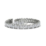 Load image into Gallery viewer, Pear Diamond 14 Ct Tennis Bracelet