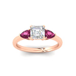 Load image into Gallery viewer, pear-diamond-cathedral-asscher-cut-engagement-ring-with-pink-sapphire-in-rose-gold-fdenr9210asrgsadrpiangle5-nl-rg.jpg?v=1758259331
