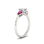 Load image into Gallery viewer, pear-diamond-cathedral-asscher-cut-engagement-ring-with-pink-sapphire-in-white-gold-fdenr9210asrgsadrpiangle2-nl-wg.jpg?v=1758259331