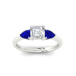 Load image into Gallery viewer, pear-diamond-cathedral-asscher-cut-engagement-ring-with-sapphire-in-white-gold-fdenr9210asrgsablangle5-nl-wg.jpg?v=1758259331