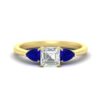 Load image into Gallery viewer, pear-diamond-cathedral-asscher-cut-engagement-ring-with-sapphire-in-yellow-gold-fdenr9210asrgsablsleep-nl-yg_3b1601af-1938-4bfe-a18b-80b667780f59.jpg?v=1758259331
