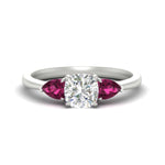 Load image into Gallery viewer, pear-diamond-cathedral-cushion-cut-engagement-ring-with-pink-sapphire-in-white-gold-fdenr9210curgsadrpisleep-nl-wg