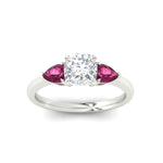 Load image into Gallery viewer, pear-diamond-cathedral-cushion-cut-engagement-ring-with-pink-sapphire-in-white-gold-fdenr9210curgsadrpiangle5-nl-wg
