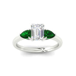 Load image into Gallery viewer, pear-diamond-cathedral-emerald-cut-engagement-ring-with-emerald-in-white-gold-fdenr9210emrgemgrangle5-nl-wg