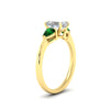 Load image into Gallery viewer, pear-diamond-cathedral-emerald-cut-engagement-ring-with-emerald-in-yellow-gold-fdenr9210emrgemgrangle2-nl-yg.jpg?v=1758097711