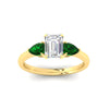 Load image into Gallery viewer, pear-diamond-cathedral-emerald-cut-engagement-ring-with-emerald-in-yellow-gold-fdenr9210emrgemgrangle5-nl-yg.jpg?v=1758097711