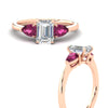 Load image into Gallery viewer, pear-diamond-cathedral-emerald-cut-engagement-ring-with-pink-sapphire-in-rose-gold-fdenr9210emrgsadrpiangle3-nl-rg.jpg?v=1758097711