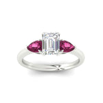 Load image into Gallery viewer, pear-diamond-cathedral-emerald-cut-engagement-ring-with-pink-sapphire-in-white-gold-fdenr9210emrgsadrpiangle5-nl-wg