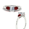 Load image into Gallery viewer, pear-diamond-cathedral-emerald-cut-engagement-ring-with-ruby-in-white-gold-fdenr9210emrgrudrangle3-nl-wg.jpg?v=1758097711