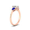 Load image into Gallery viewer, pear-diamond-cathedral-emerald-cut-engagement-ring-with-sapphire-in-rose-gold-fdenr9210emrgsablangle2-nl-rg.jpg?v=1758097711