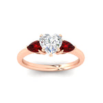 Load image into Gallery viewer, pear-diamond-cathedral-heart-shaped-engagement-ring-with-ruby-in-rose-gold-fdenr9210htrgrudrangle5-nl-rg
