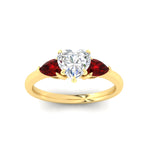 Load image into Gallery viewer, pear-diamond-cathedral-heart-shaped-engagement-ring-with-ruby-in-yellow-gold-fdenr9210htrgrudrangle5-nl-yg