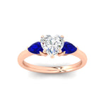 Load image into Gallery viewer, pear-diamond-cathedral-heart-shaped-engagement-ring-with-sapphire-in-rose-gold-fdenr9210htrgsablangle5-nl-rg