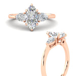 Load image into Gallery viewer, pear-diamond-cathedral-marquise-cut-engagement-ring-in-rose-gold-fdenr9210mqrangle3-nl-rg