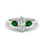 Load image into Gallery viewer, pear-diamond-cathedral-marquise-cut-engagement-ring-with-emerald-in-white-gold-fdenr9210mqrgemgrsleep-nl-wg_cc1dcb87-5fb2-4183-9b09-95abccf49a3c.jpg?v=1758088108