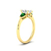 Load image into Gallery viewer, pear-diamond-cathedral-marquise-cut-engagement-ring-with-emerald-in-yellow-gold-fdenr9210mqrgemgrangle2-nl-yg