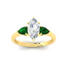 Load image into Gallery viewer, pear-diamond-cathedral-marquise-cut-engagement-ring-with-emerald-in-yellow-gold-fdenr9210mqrgemgrangle5-nl-yg