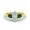 Load image into Gallery viewer, pear-diamond-cathedral-marquise-cut-engagement-ring-with-emerald-in-yellow-gold-fdenr9210mq