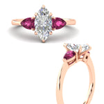 Load image into Gallery viewer, pear-diamond-cathedral-marquise-cut-engagement-ring-with-pink-sapphire-in-rose-gold-fdenr9210mqrgsadrpiangle3-nl-rg.jpg?v=1758088108