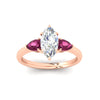 Load image into Gallery viewer, pear-diamond-cathedral-marquise-cut-engagement-ring-with-pink-sapphire-in-rose-gold-fdenr9210mqrgsadrpiangle5-nl-rg