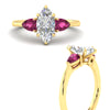 Load image into Gallery viewer, pear-diamond-cathedral-marquise-cut-engagement-ring-with-pink-sapphire-in-yellow-gold-fdenr9210mqrgsadrpiangle3-nl-yg