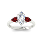 Load image into Gallery viewer, pear-diamond-cathedral-marquise-cut-engagement-ring-with-ruby-in-white-gold-fdenr9210mqrgrudrangle5-nl-wg.jpg?v=1758088108