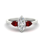 Load image into Gallery viewer, pear-diamond-cathedral-marquise-cut-engagement-ring-with-ruby-in-white-gold-fdenr9210mqrgrudrsleep-nl-wg_edb216c4-06b5-4a82-a8d0-f38b9e47cbd9.jpg?v=1758088108