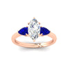 Load image into Gallery viewer, pear-diamond-cathedral-marquise-cut-engagement-ring-with-sapphire-in-rose-gold-fdenr9210mqrgsablangle5-nl-rg.jpg?v=1758088108