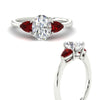Load image into Gallery viewer, pear-diamond-cathedral-oval-shaped-engagement-ring-with-ruby-in-white-gold-fdenr9210ovrgrudrangle3-nl-wg.jpg?v=1758087322
