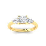 Load image into Gallery viewer, pear-diamond-cathedral-princess-cut-engagement-ring-in-yellow-gold-fdenr9210prrangle5-nl-yg.jpg?v=1758084928