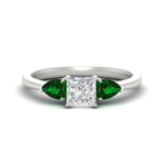 Load image into Gallery viewer, pear-diamond-cathedral-princess-cut-engagement-ring-with-emerald-in-white-gold-fd-enr9210prrgemgrsleep-nl-wg.jpg?v=1758084928