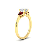 Load image into Gallery viewer, pear-diamond-cathedral-princess-cut-engagement-ring-with-ruby-in-yellow-gold-fdenr9210prrgrudrangle2-nl-yg.jpg?v=1758084928