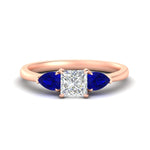 Load image into Gallery viewer, pear-diamond-cathedral-princess-cut-engagement-ring-with-sapphire-in-rose-gold-fd-enr9210prrgsablsleep-nl-rg.jpg?v=1757584273